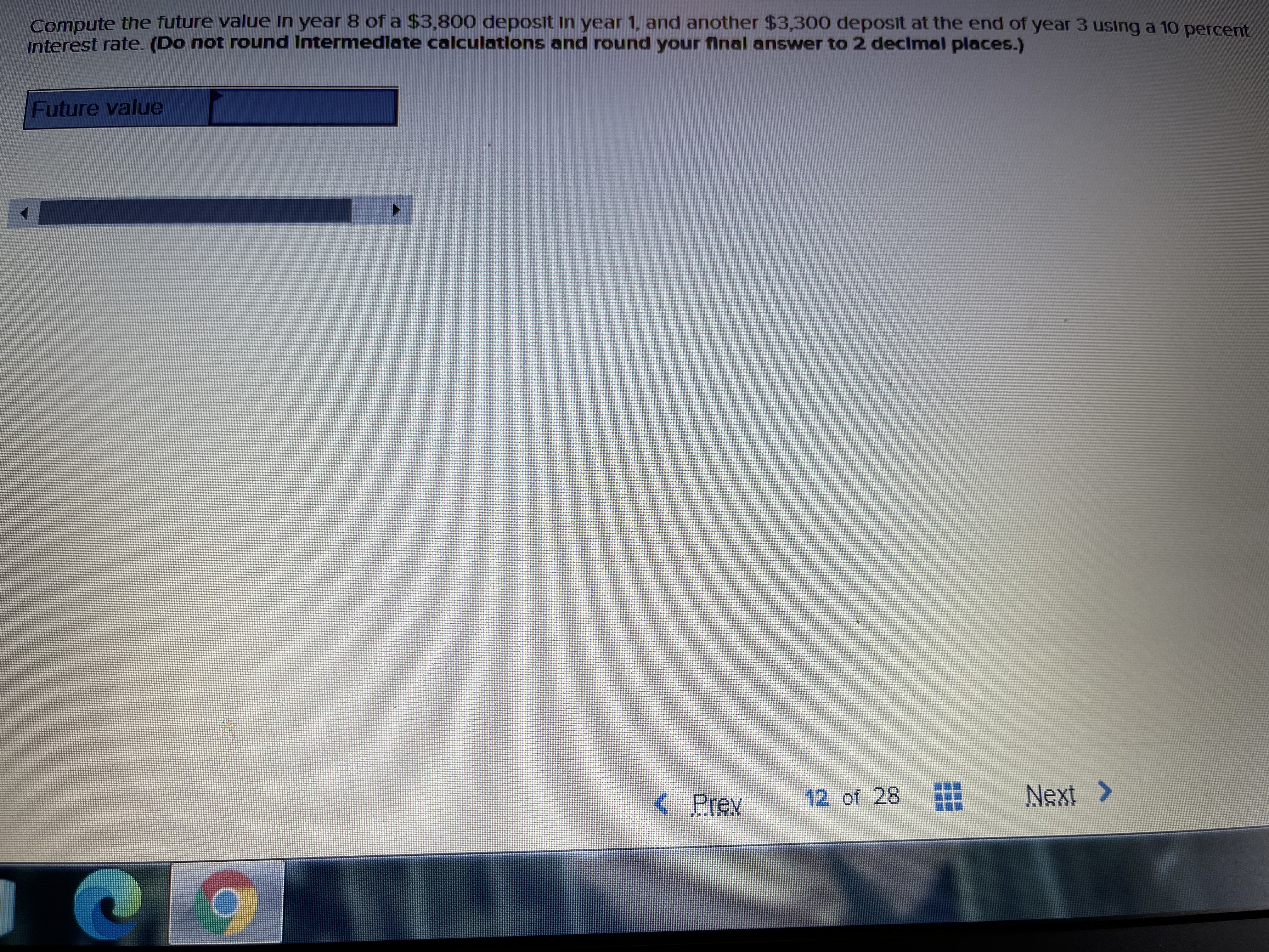 A particular security's default risk premium