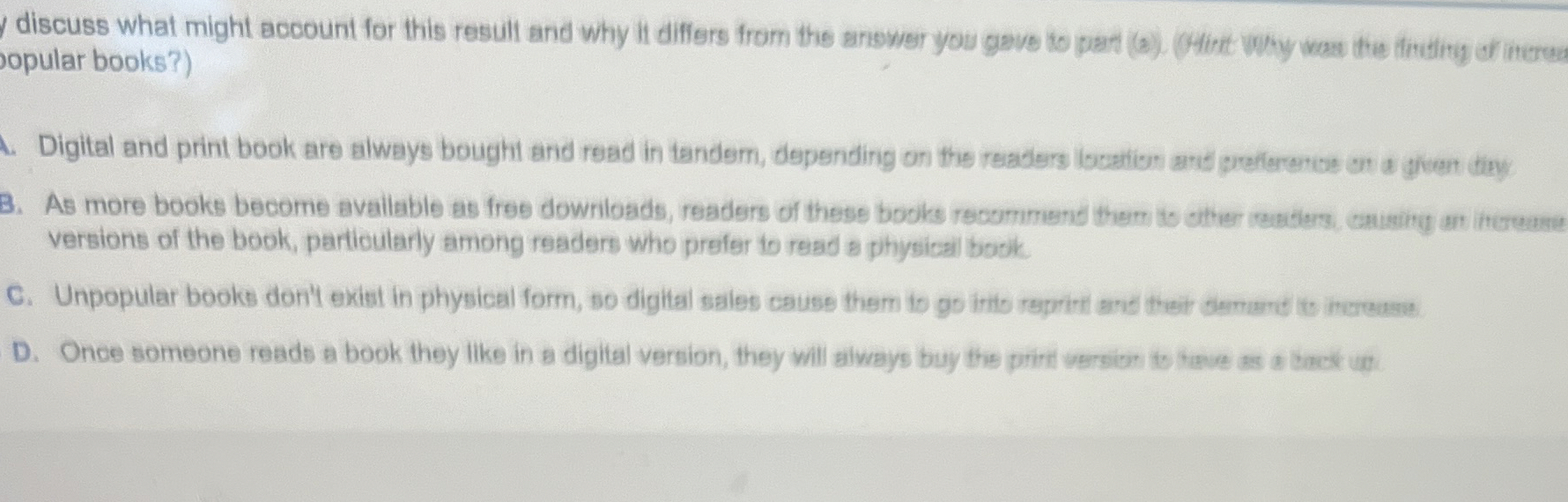 discuss what might account for this result and