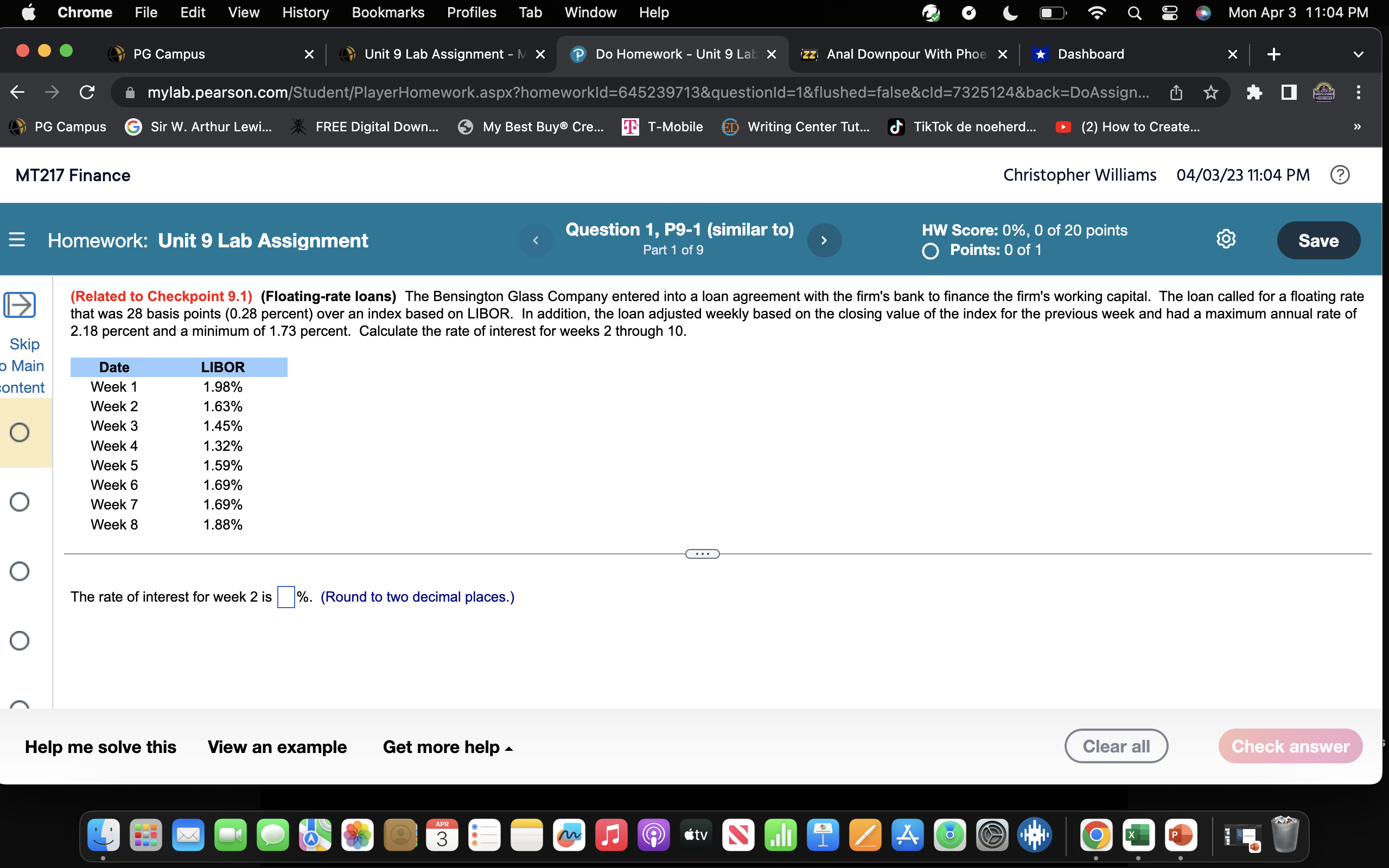 Chrome File Edit View History Bookmarks Profiles