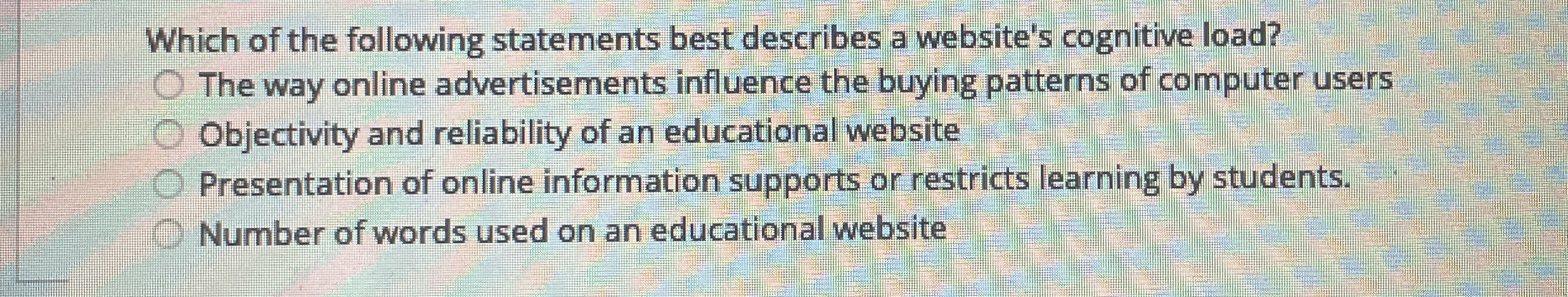 Which of the following statements best describes