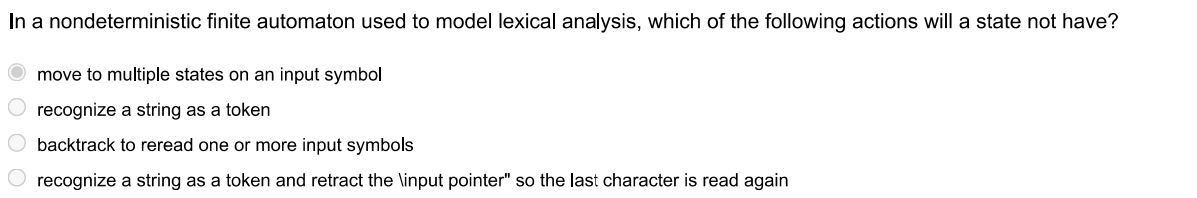 In a nondeterministic finite automaton used to