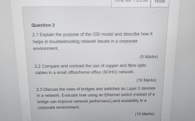 TM Ride Question 2 2 . 1 Explain the purpose of