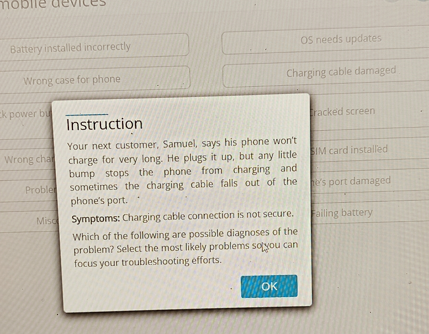 Battery installed incorrectly OS needs updates