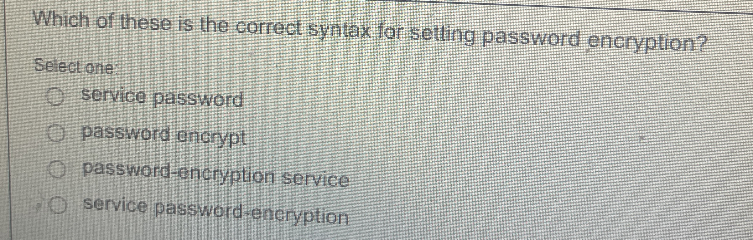 Which of these is the correct syntax for setting