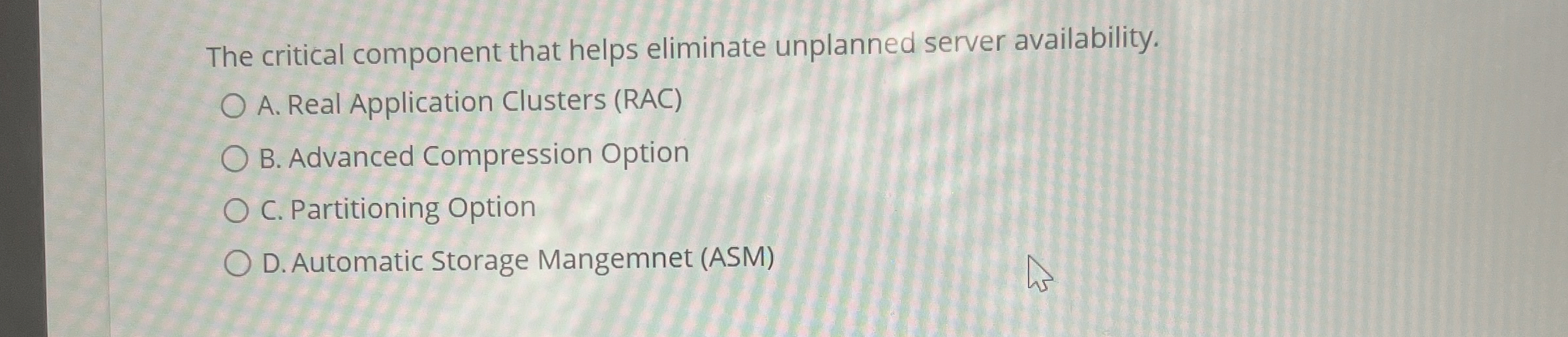 The critical component that helps eliminate