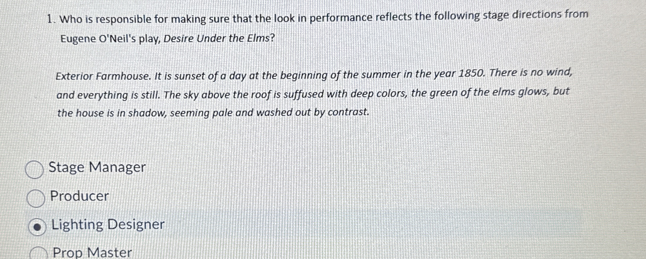 Who is responsible for making sure that the look