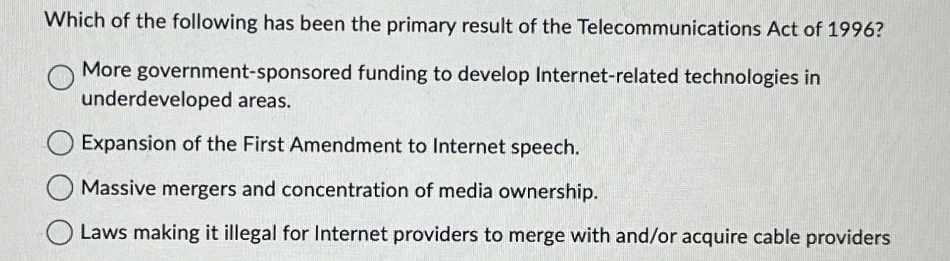 Which of the following has been the primary