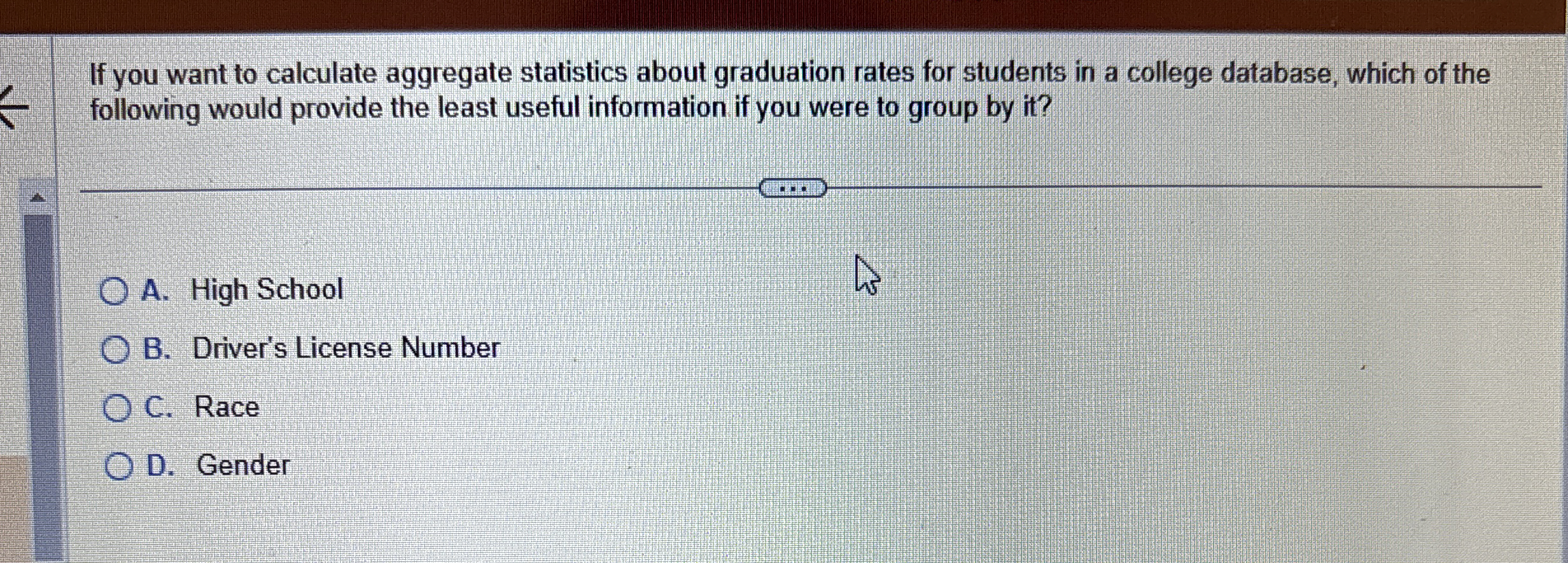 If you want to calculate aggregate statistics