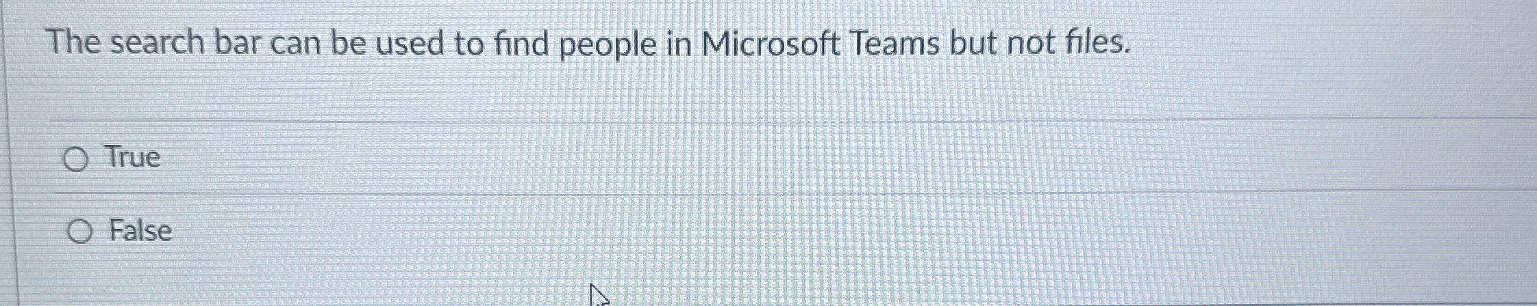 The search bar can be used to find people in