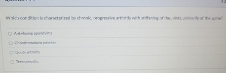 Which condition is characterized by chronic,