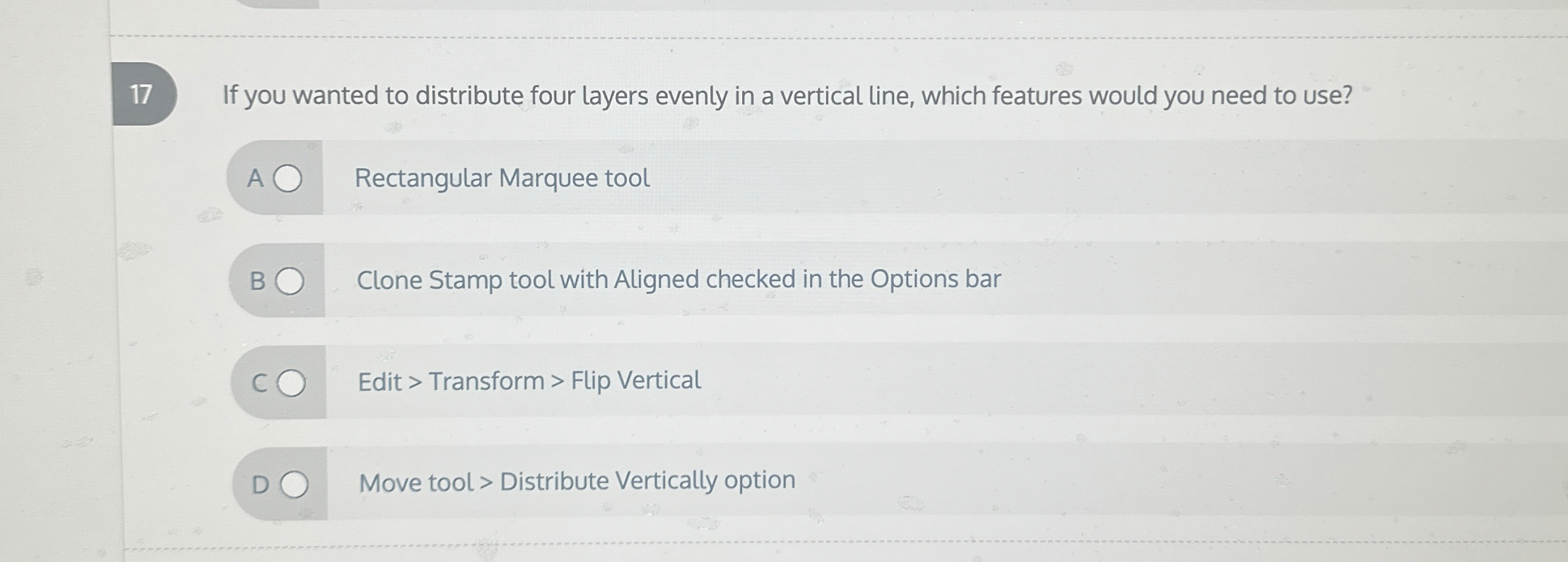1 7 If you wanted to distribute four layers