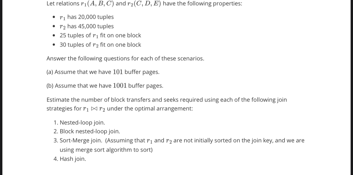 Let relations r 1 ( A , B , C ) and r 2 ( C , D ,