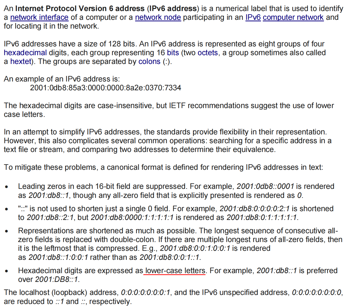 An Internet Protocol Version 6 address ( IPv 6