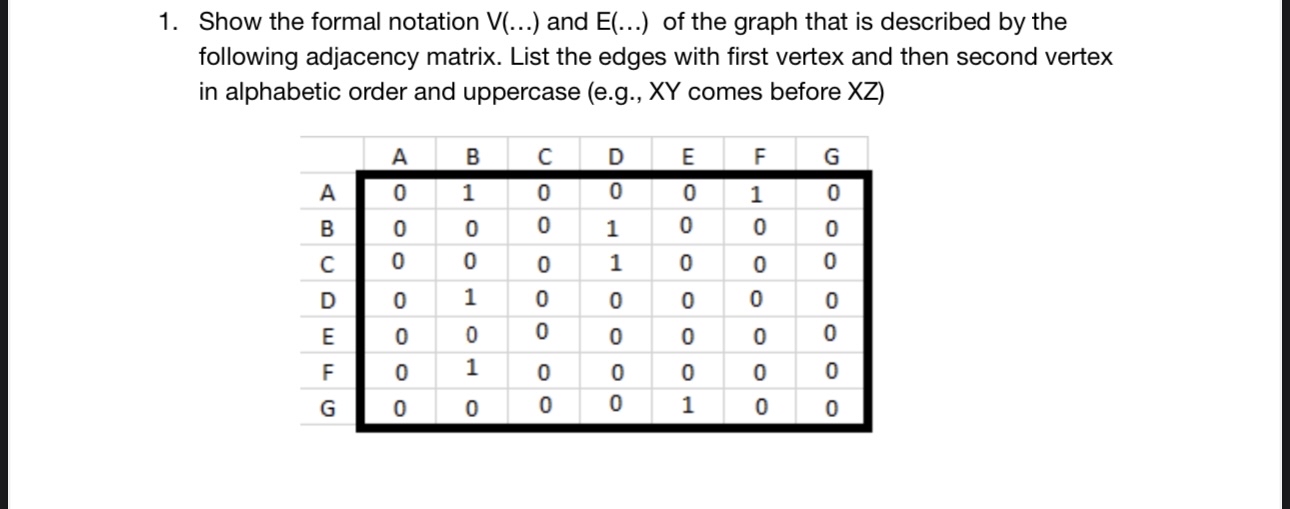 Using JAVA Show the formal notation V ( d o t s )