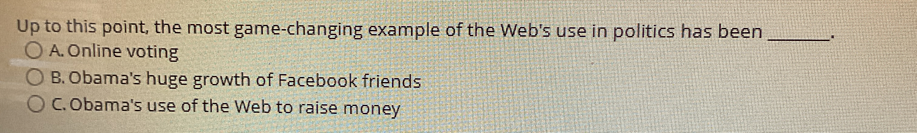 Up to this point, the most game - changing