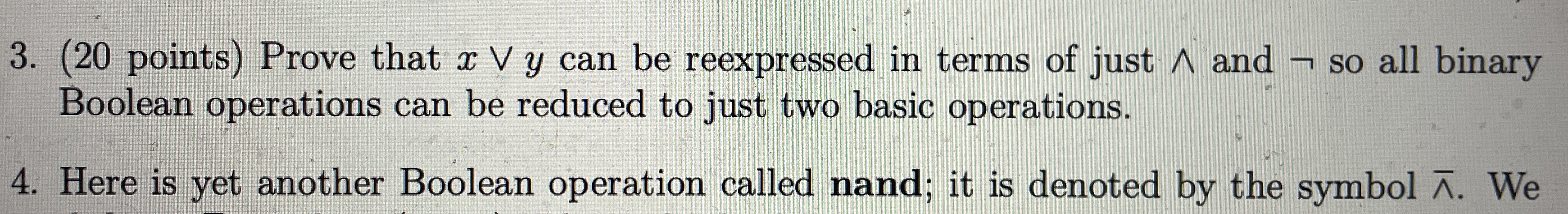 ( 2 0 points ) Prove that x v v y can be