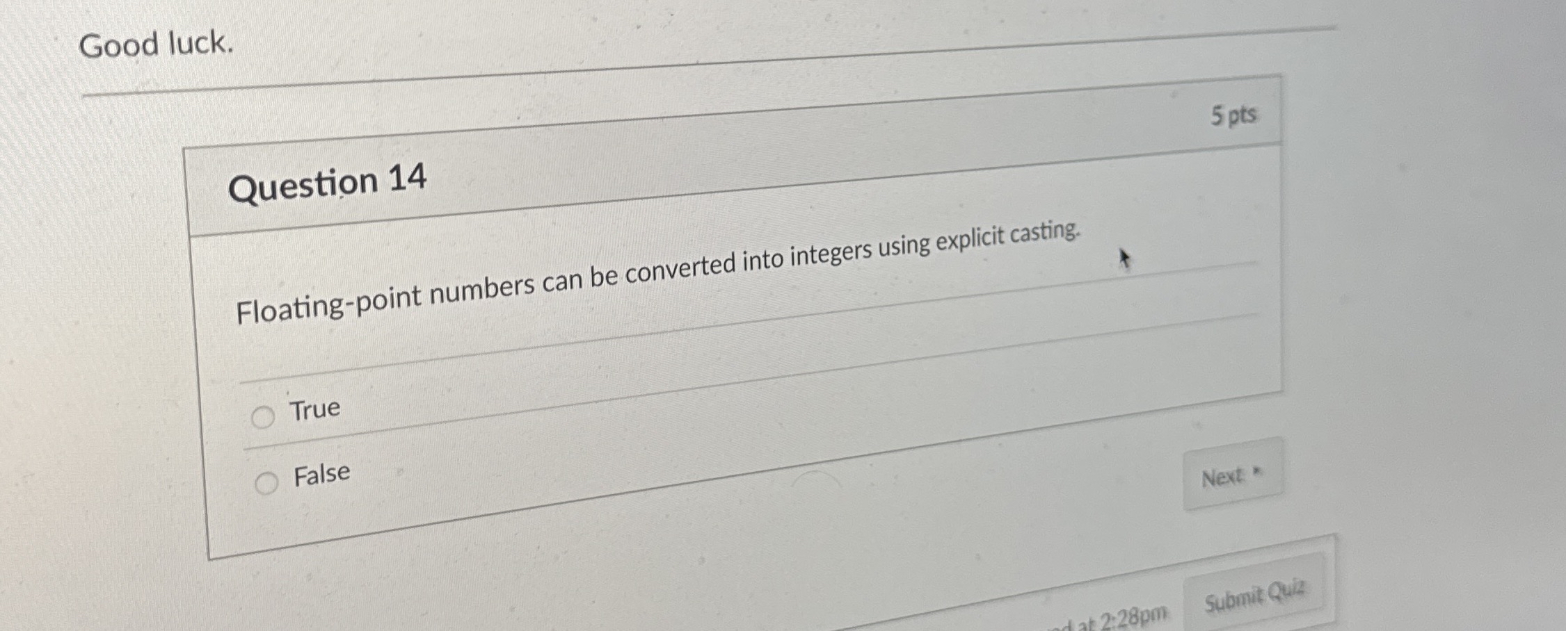 Question 1 4 Floating - point numbers can be