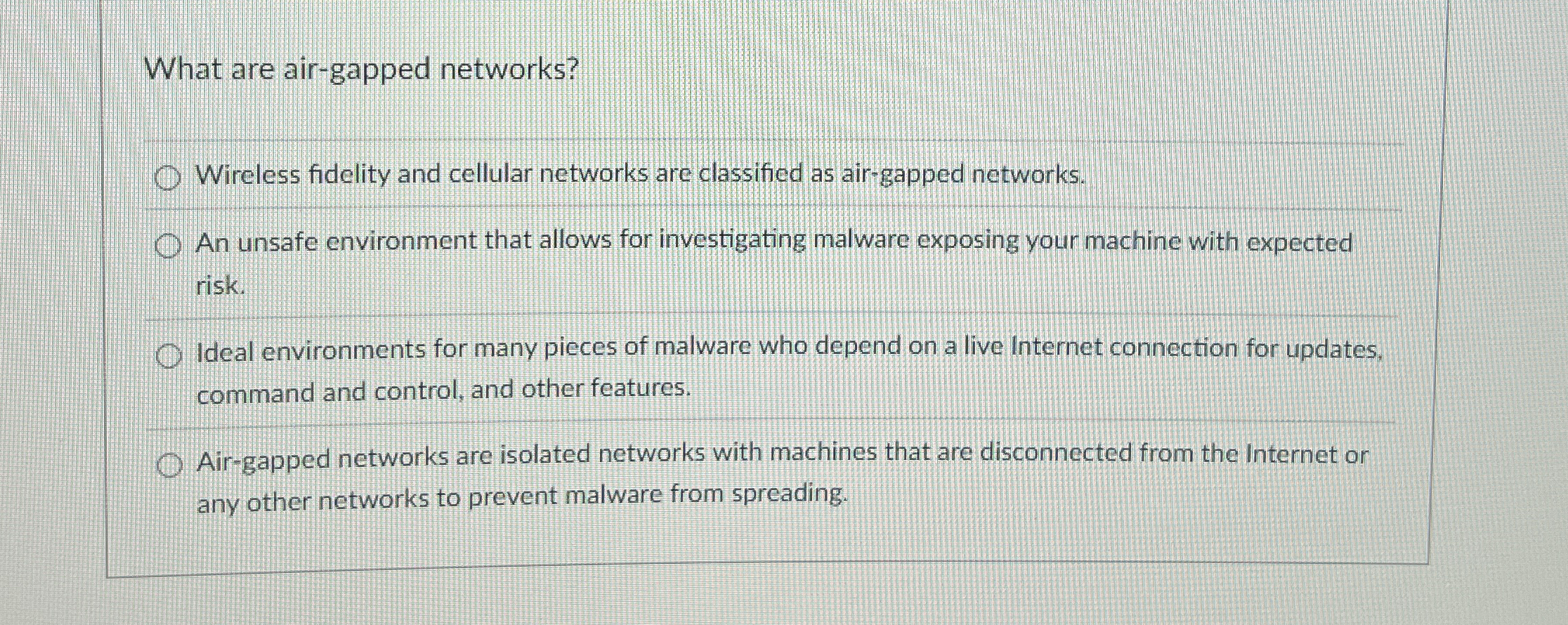 What are air - gapped networks? Wireless fidelity