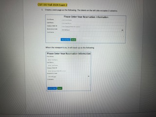 1 . Create a web page as the following. The