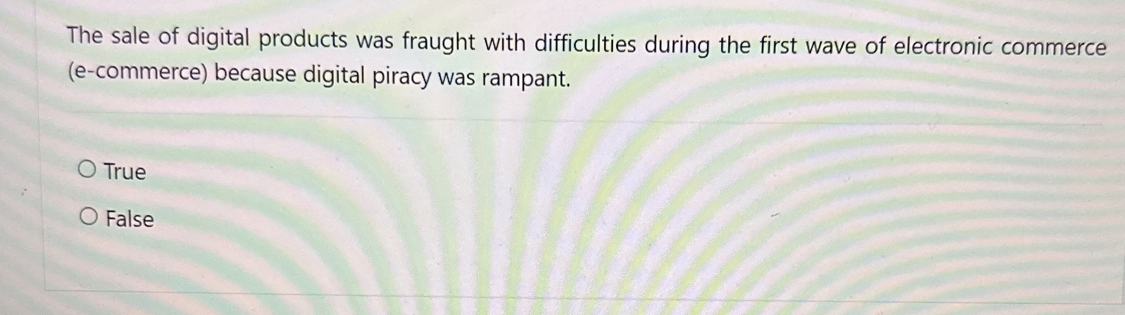 The sale of digital products was fraught with