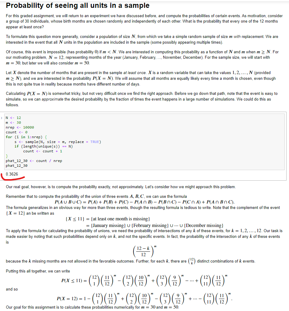 The programming language is R . For this