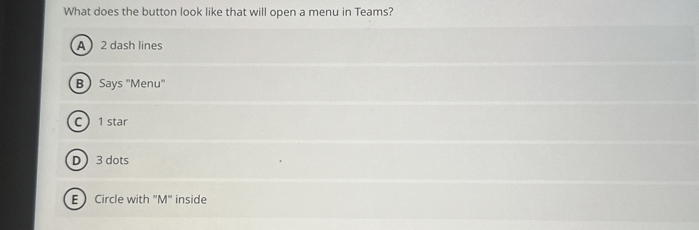 What does the button look like that will open a