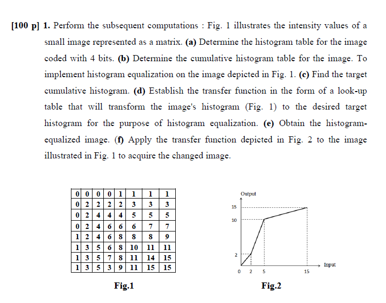 [ 1 0 0 p ] 1 . Perform the subsequent