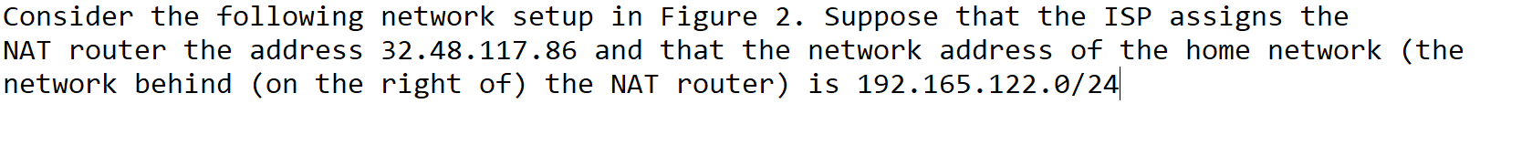 Consider the following network setup in Figure 2