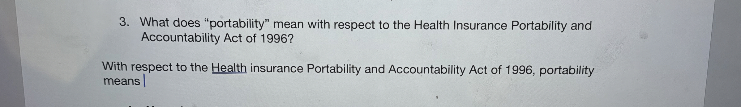 What does "portability" mean with respect to the