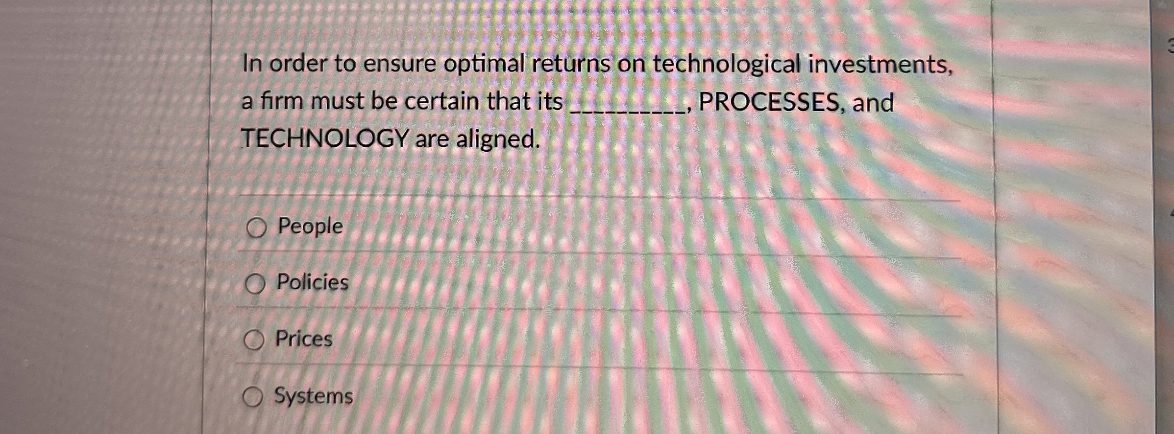 In order to ensure optimal returns on