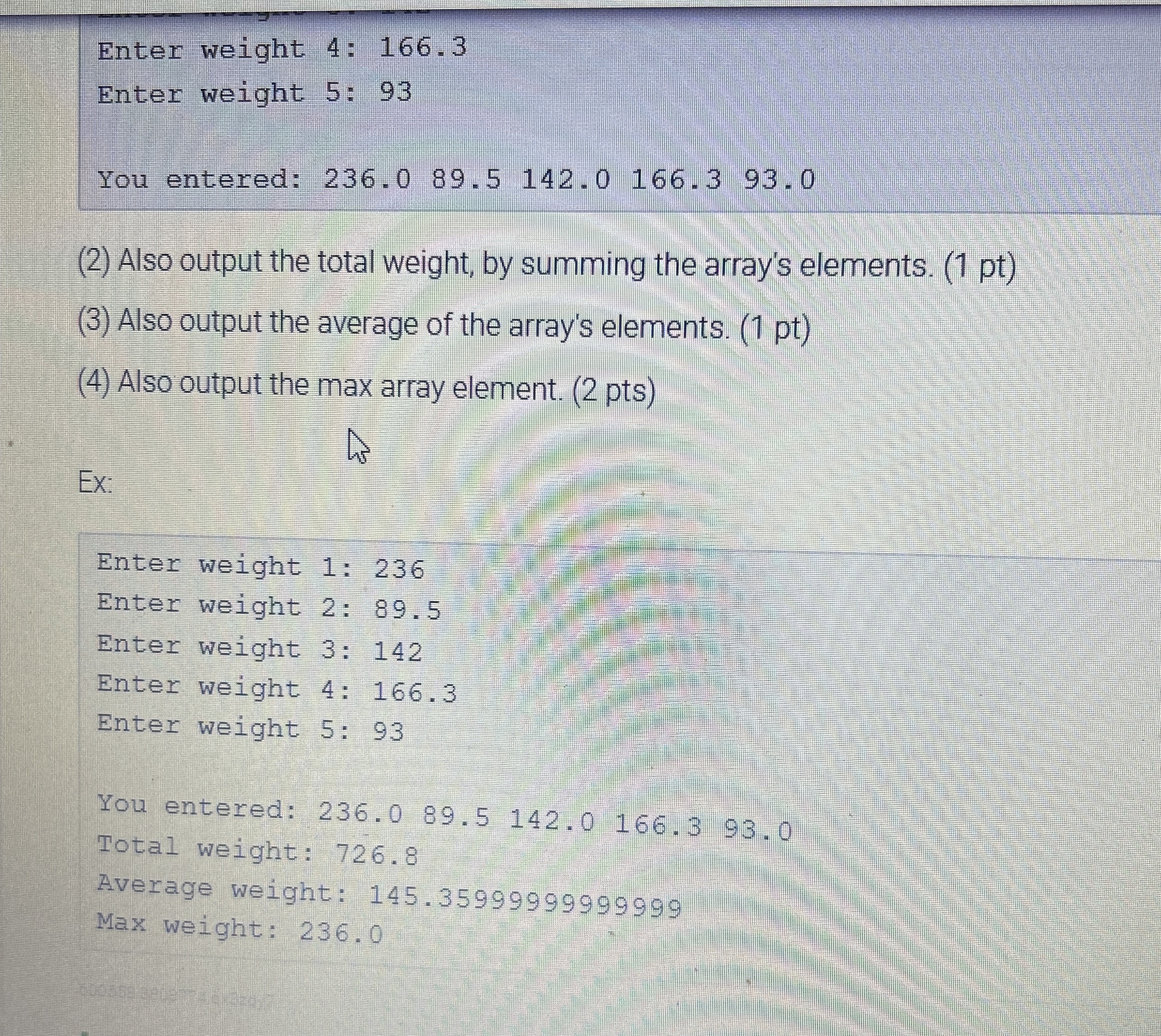 IT 1 4 5 lab activity 4 . 5 People's weights (