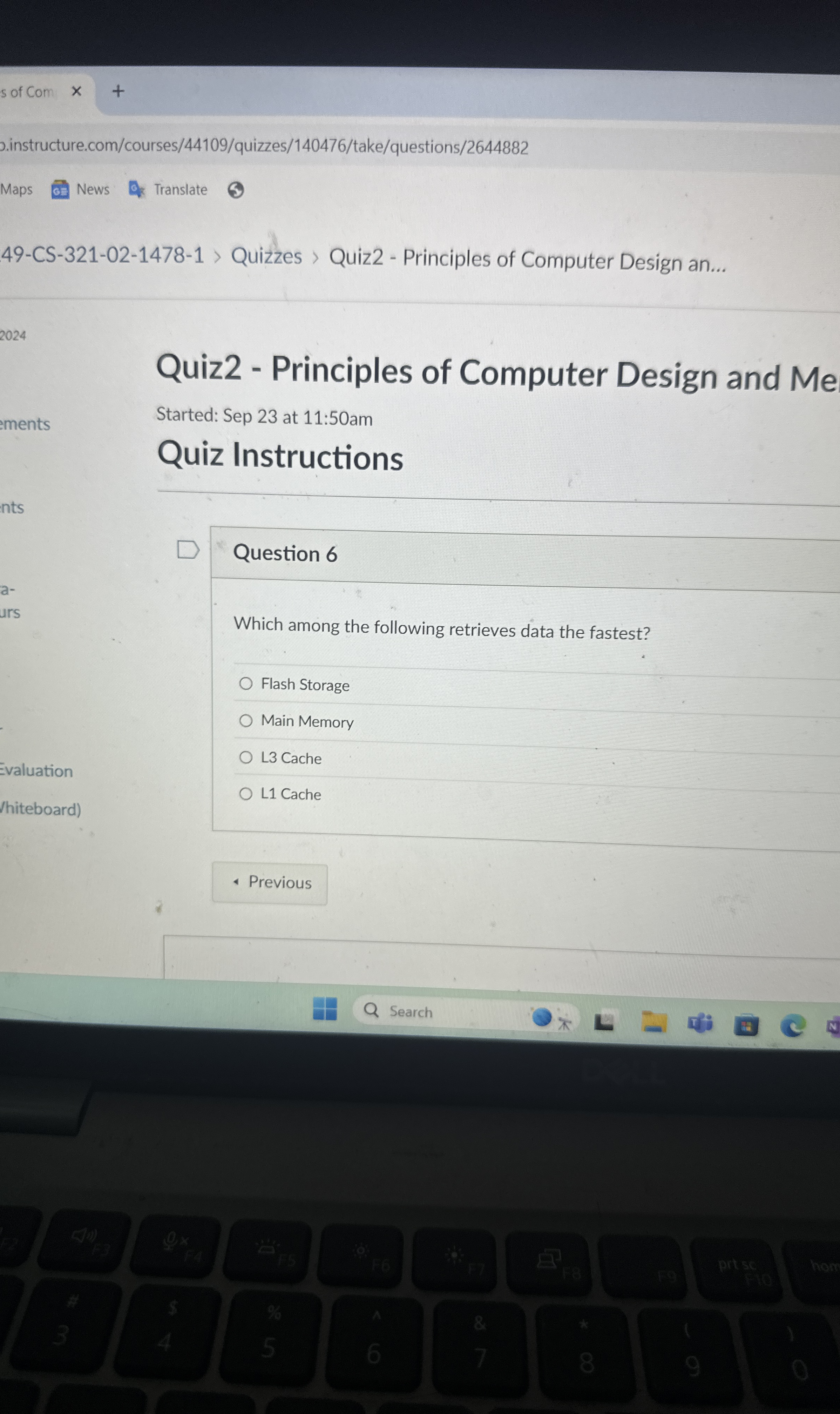 Question 6 Which among the following retrieves