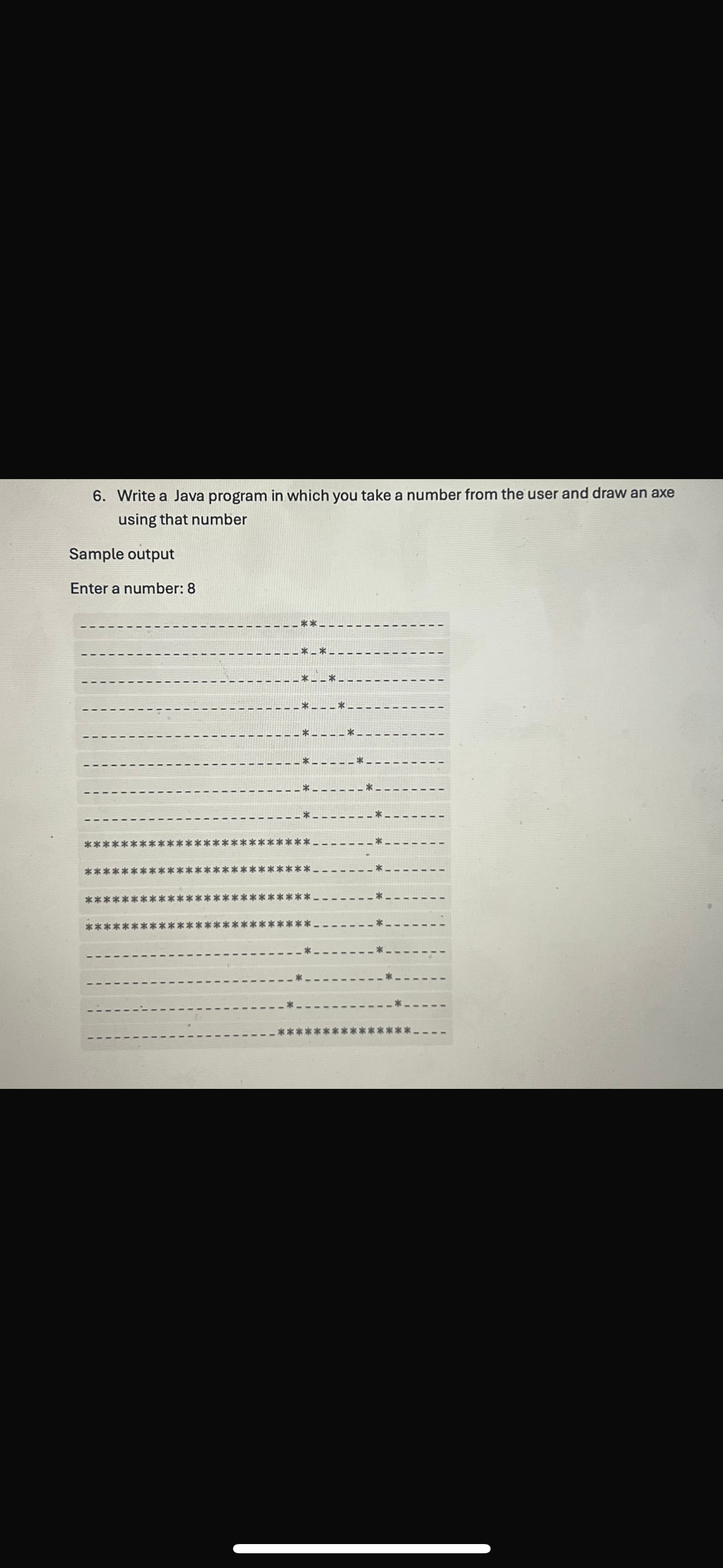 Write a Java program in which you take a number