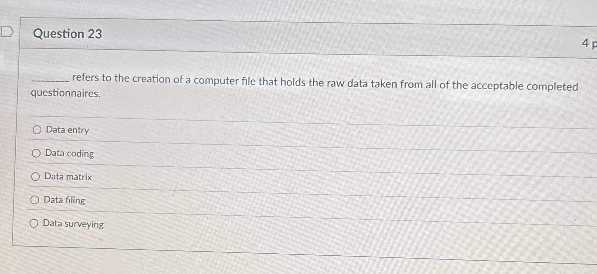 Question 2 3 refers to the creation of a computer