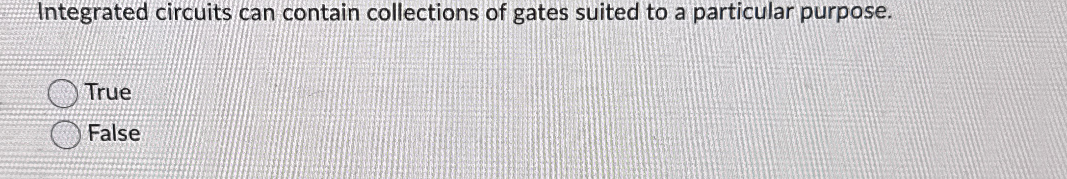 Integrated circuits can contain collections of