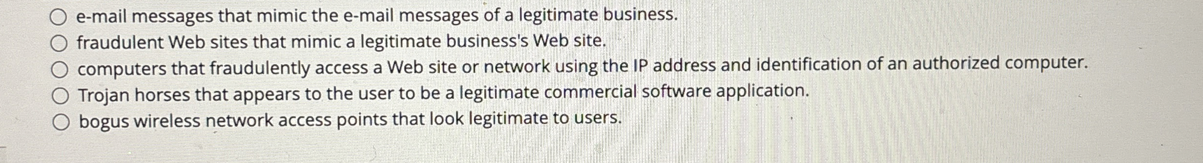 e - mail messages that mimic the e - mail