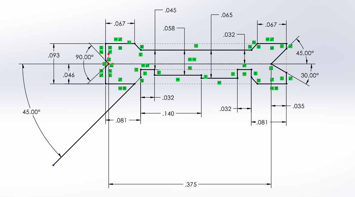 the is a diagonal line in the lower left corner