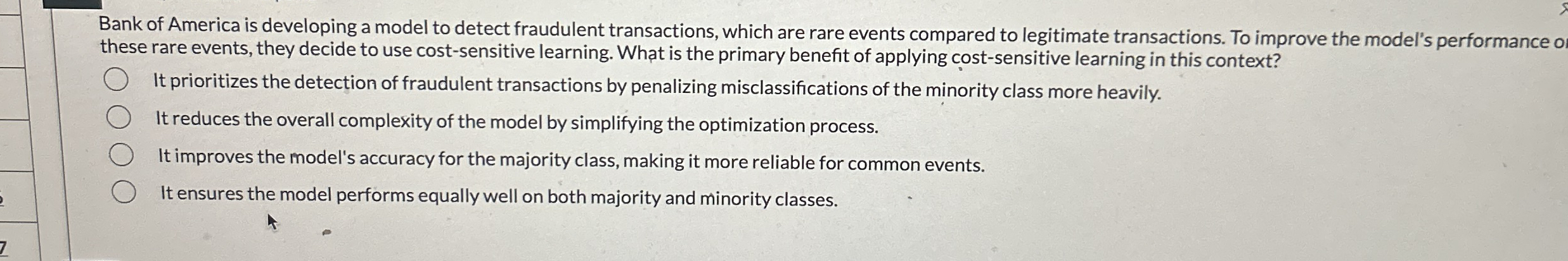 Bank of America is developing a model to detect