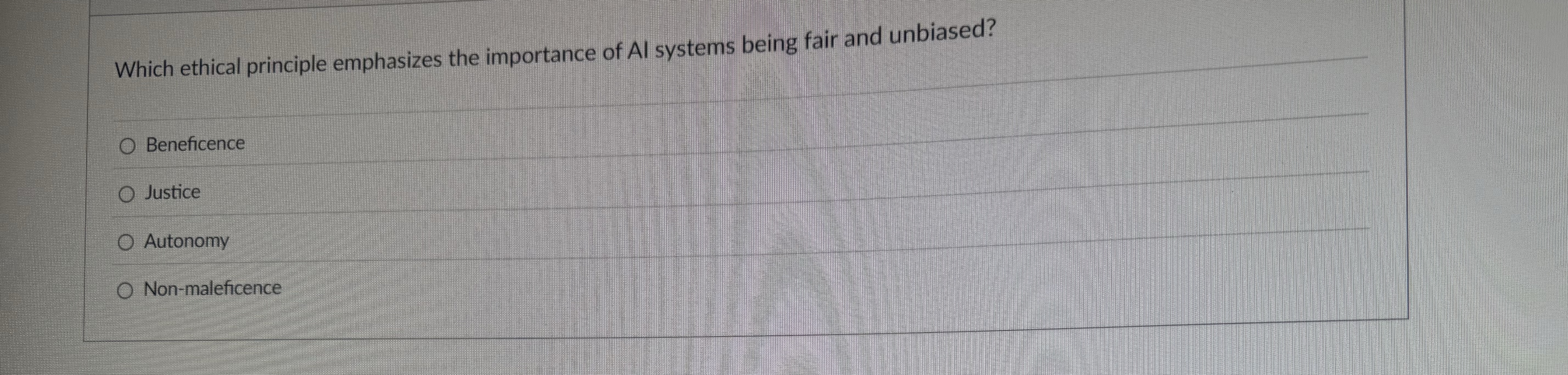 Which ethical principle emphasizes the importance