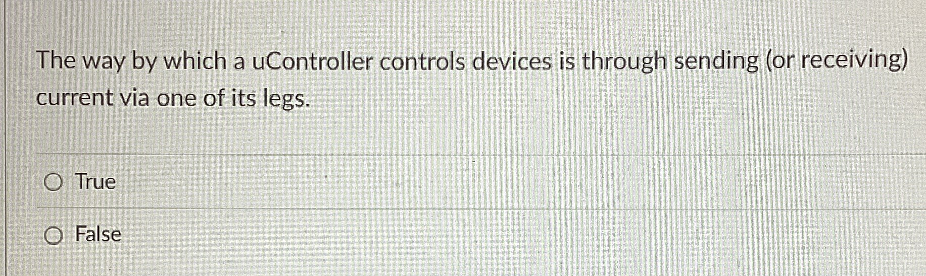 The way by which a uController controls devices