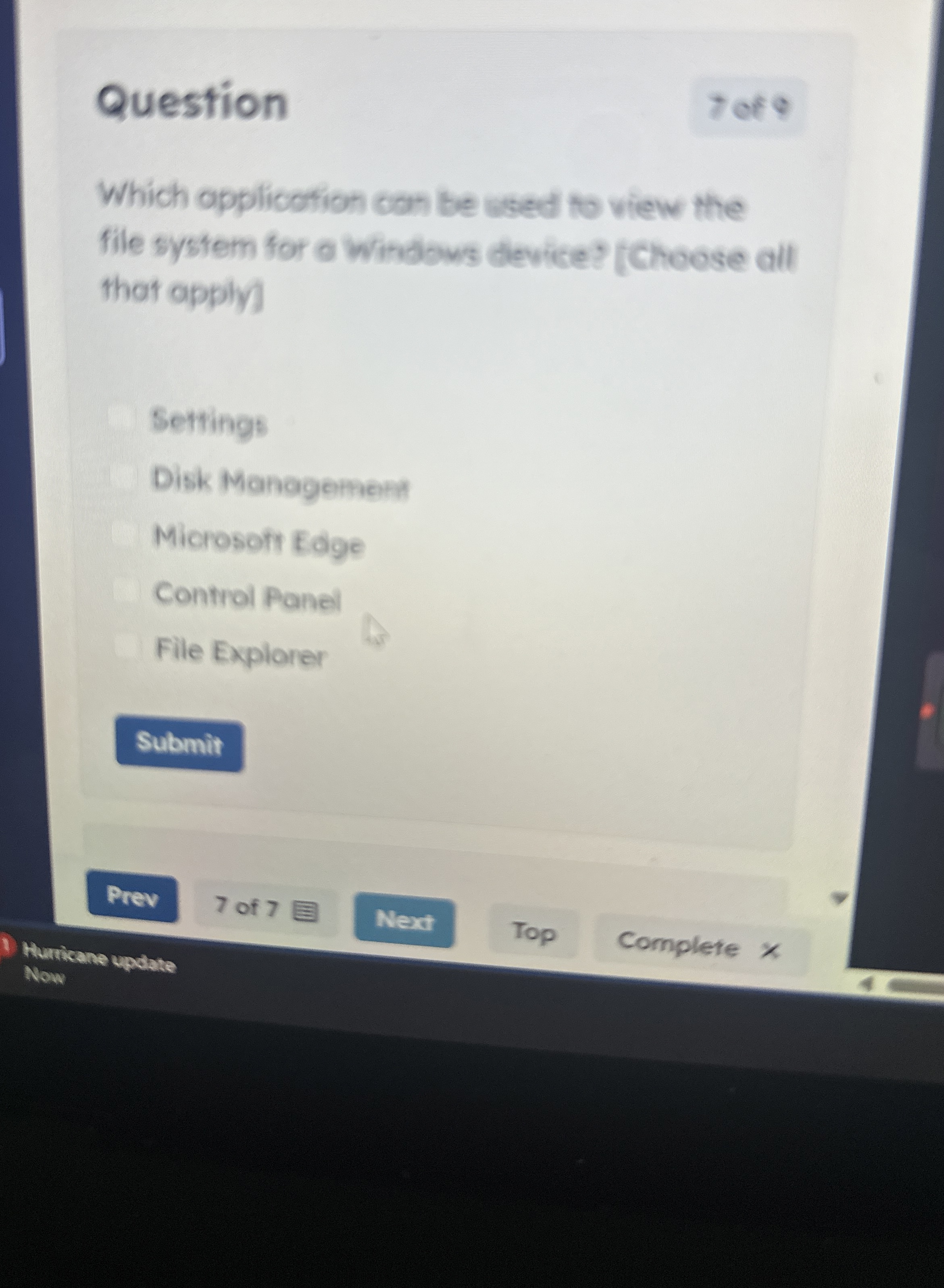 Question Which application can be used to view