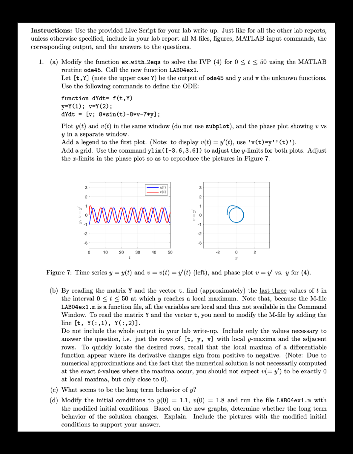 Instructions: Use the provided Live Script for