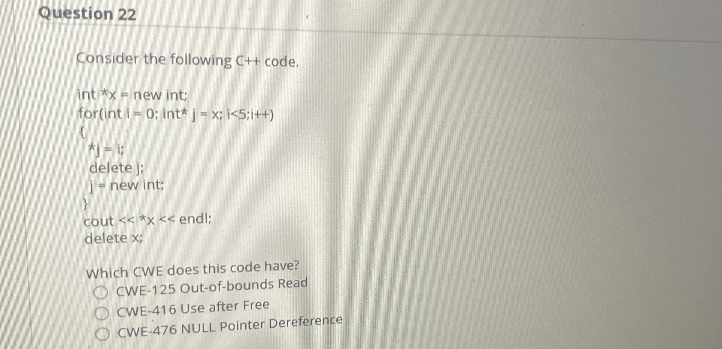 Question 2 2 Consider the following C + + code.