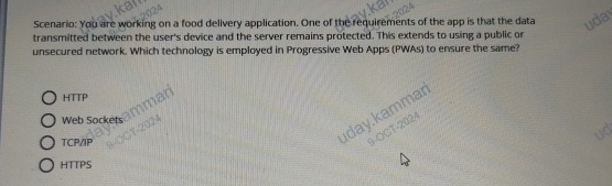 Scenario: You are working on a food delivery