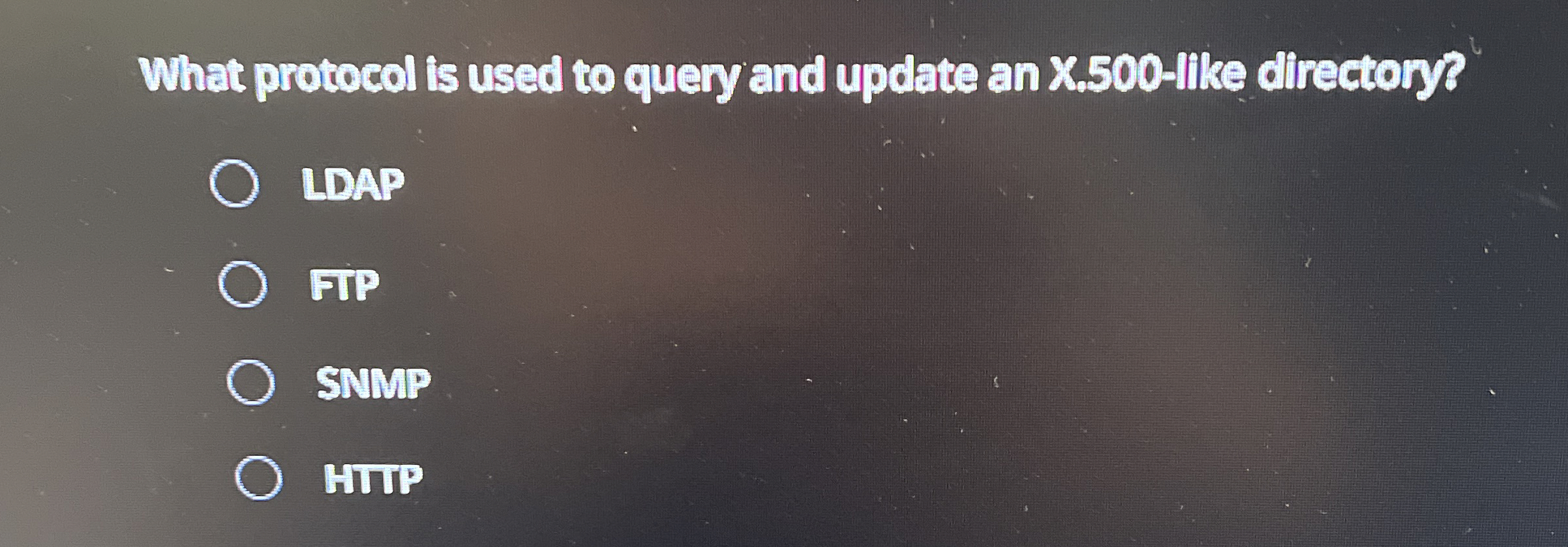 What protocol is used to query and update an X .