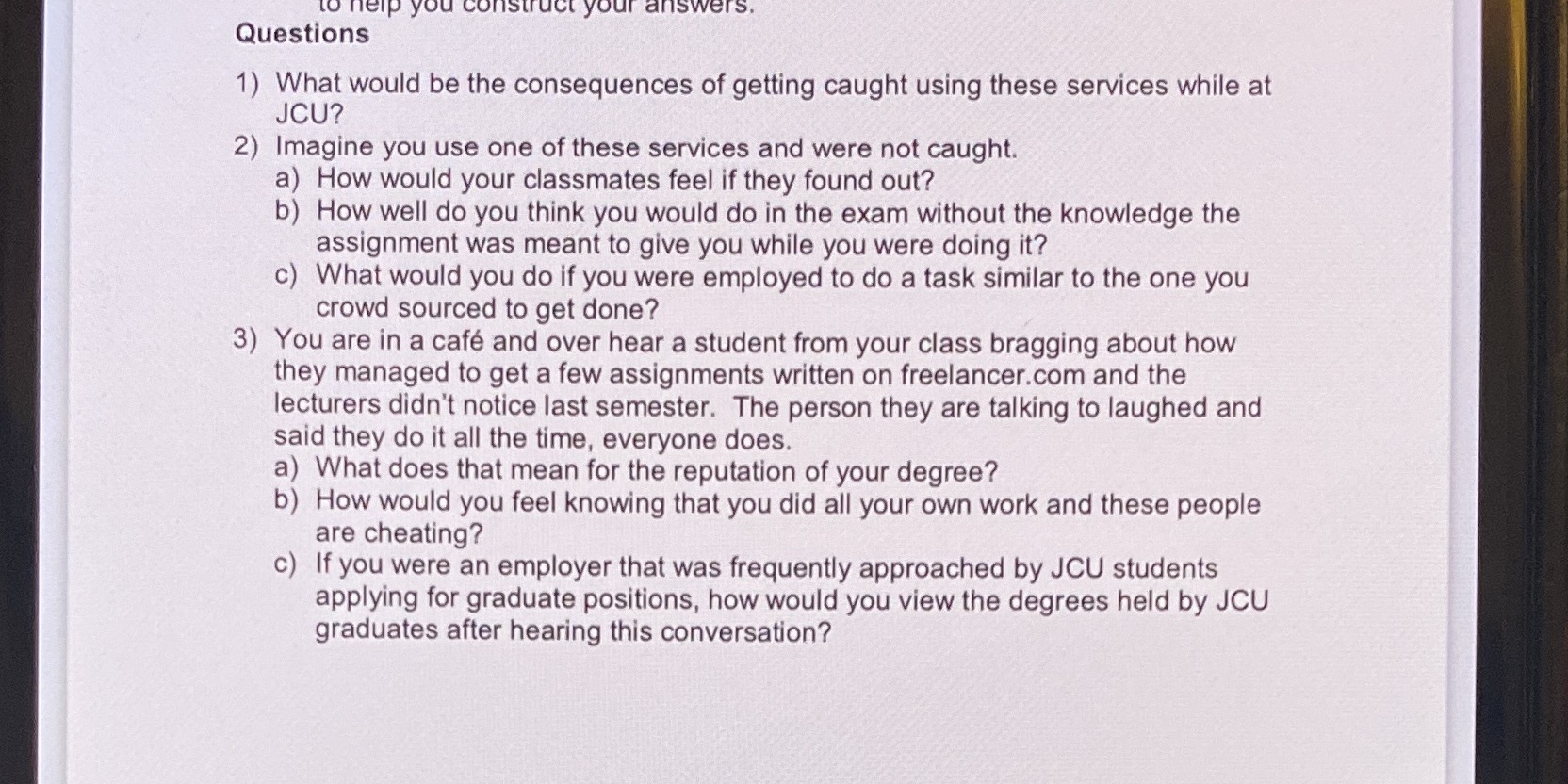 Practice 10 week 10 Ethics and collective