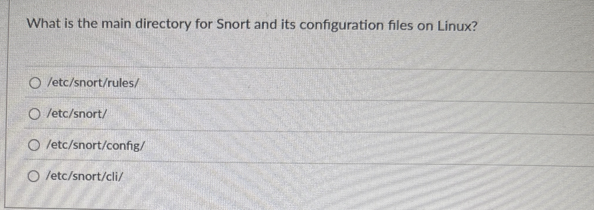 What is the main directory for Snort and its