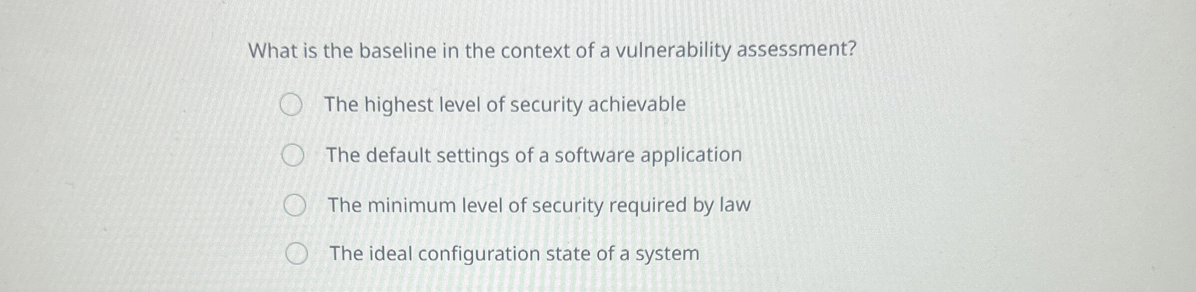 What is the baseline in the context of a