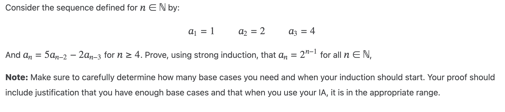 Consider the sequence defined for ninN by: a _ (