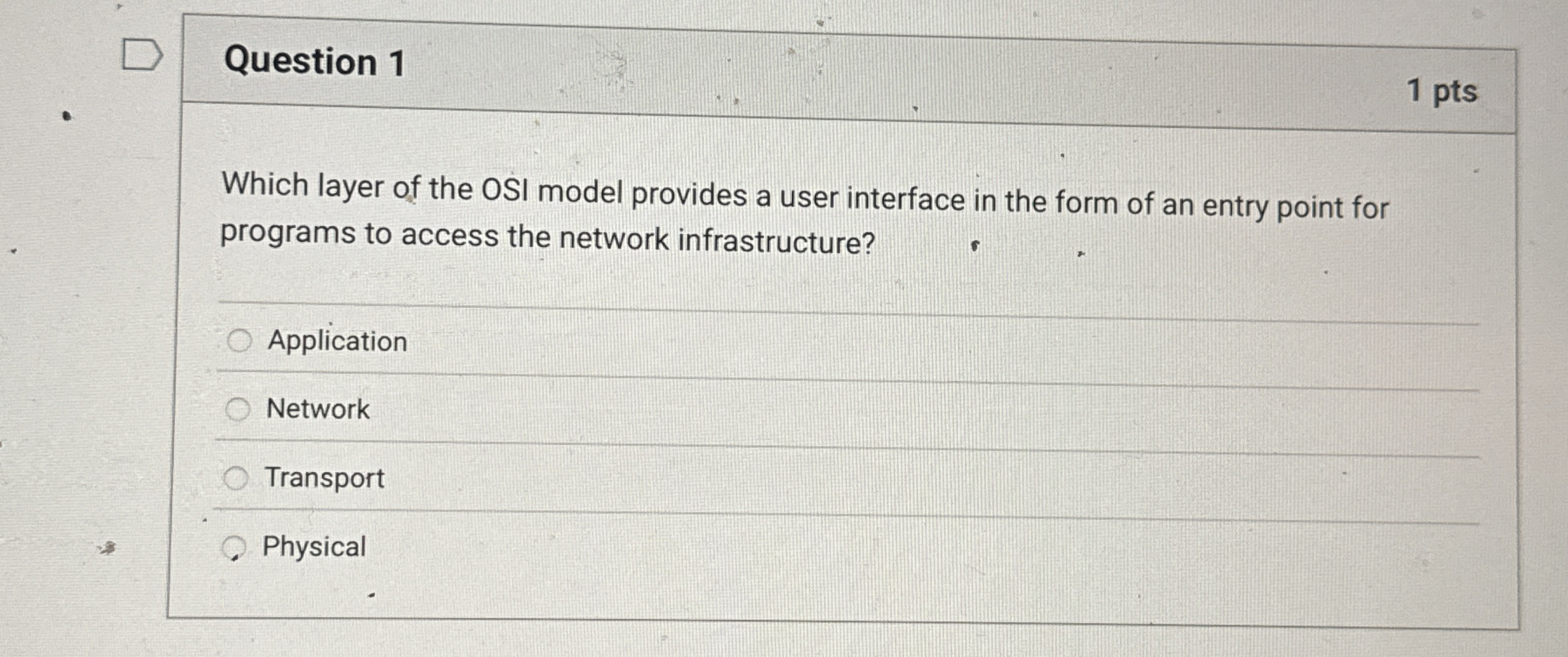 Which layer of the OSI model provides a user